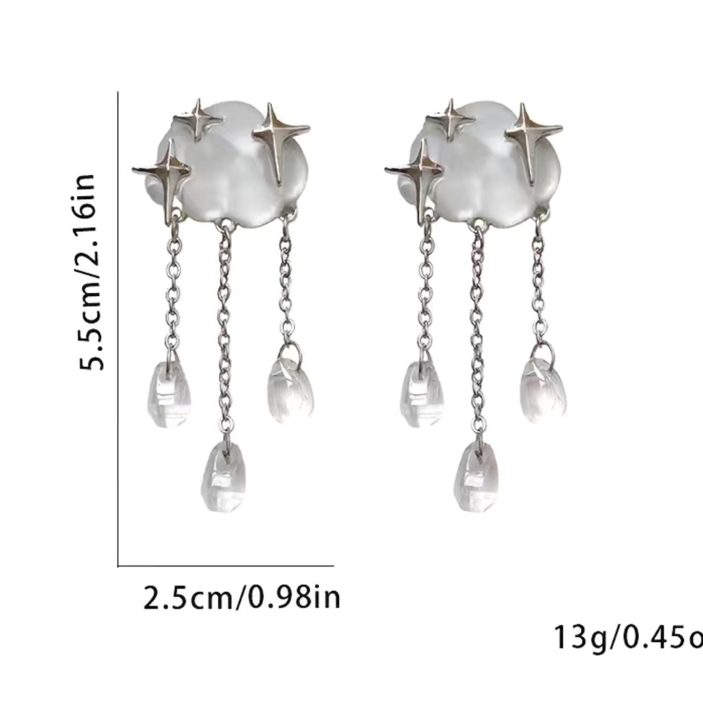 Cloud Statement Earrings - image 3